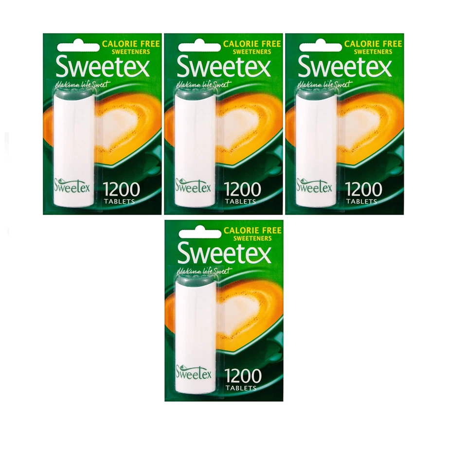 4 x Sweetex Tablets Dispenser 1200 Tablets