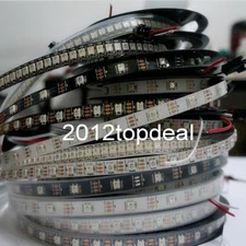 WS2812B 5050 RGB LED Strip 5M 150 300 Leds 144 30LED/M Individual Addressable 5V