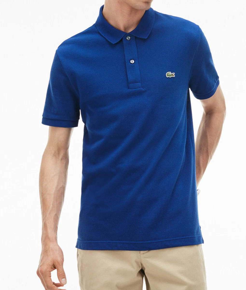 Men s Lacoste PH4012 Pique Slim Fit Knit Cotton Black White Blue Green
