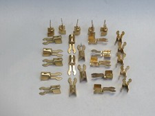 25 Brass Fork Spark Plug Wire Ends fits Maytag Gas Engine Briggs Wico 