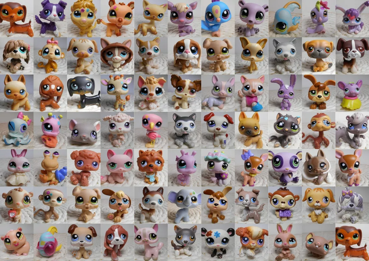 LPS Littlest pet shop chien European cat dogue colley cat dog rare