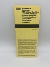 VTG IBM reference summary VM remote spooling  comm Release 3 June 1982