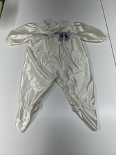 VTG Edie Bee By Jackie  s Girls Silky Footed Pajama Baby Girl Ruffle On Bottom