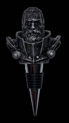4H Mythic Legions Licensed 3D Figure Bottle Wine Topper ~ Knight Magnus (Silver)