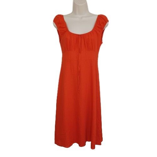 Vestido para mujer Forever 21 sin mangas color naranja liso talla pequeña (S) línea A - Imagen 1 de 11