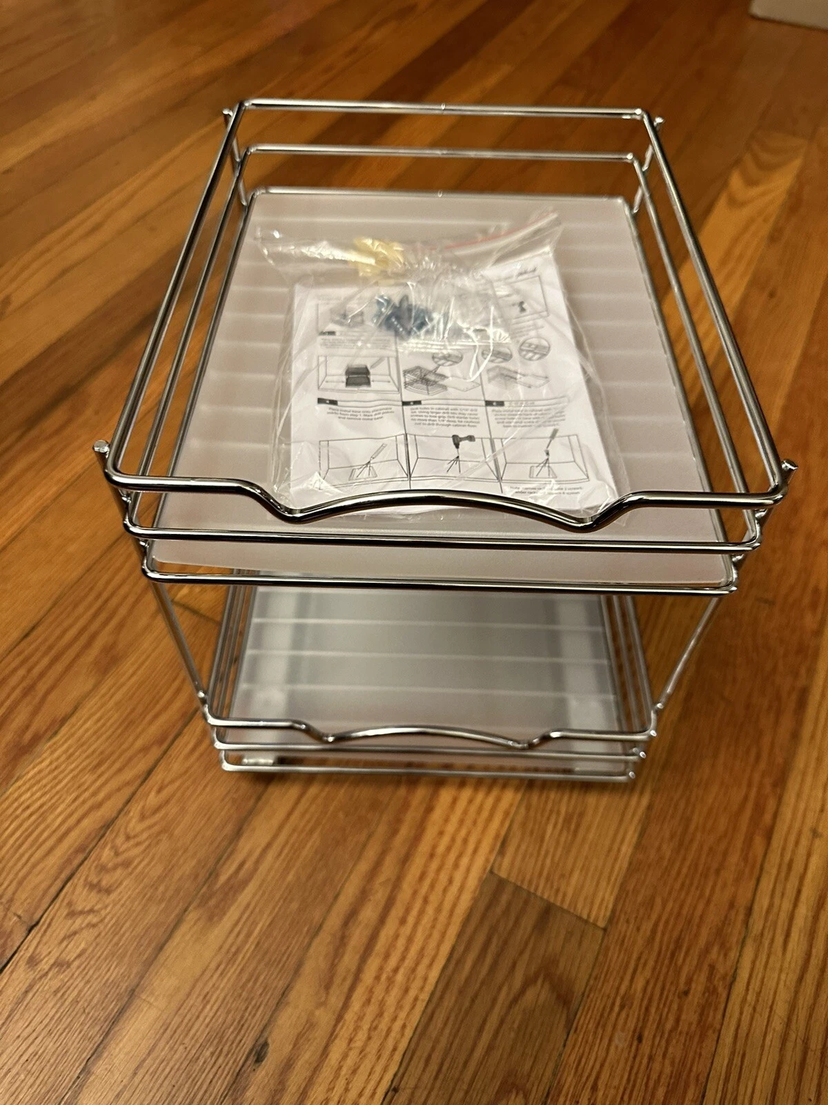 Pull Out Cabinet Organizer for Spices, Cans 8x10x9”