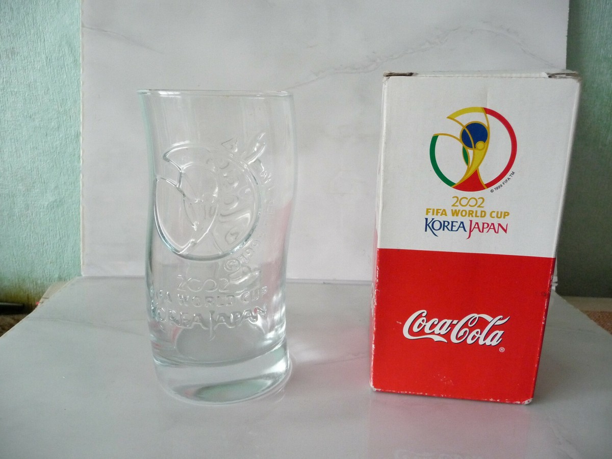 Coca Cola vintage glass FIFA World Cup 2002 Korea Japan used Coca Cola vintage glass FIFA World Cup 2002 Korea Japan used