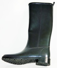 Hoher Damen Gummistiefel mit Absatz Gr. 37, NEU, Farbe: grau