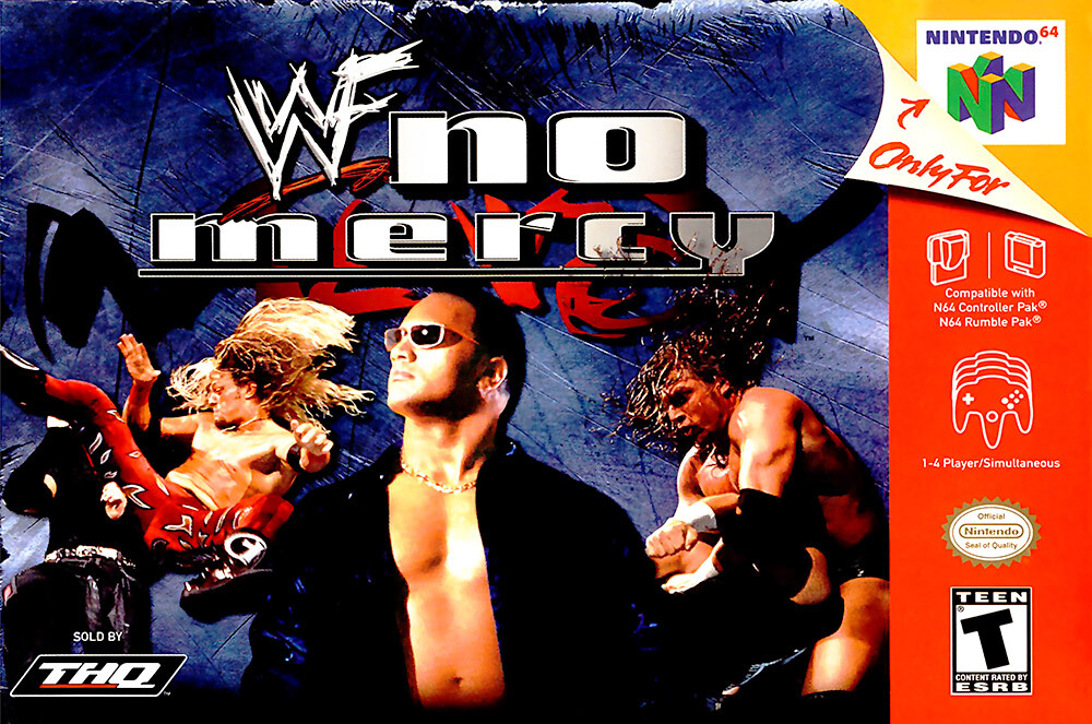 WWF No Mercy Nintendo 64 N64 BOX ART Premium POSTER MADE IN