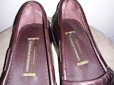 Johnston Murphy Handcrafted Tassel Loafer Shoe 10W Johnston & Murphy Mens Tassle Kiltie Loafers 10W Black  main image 3