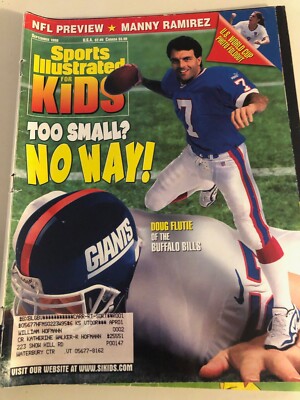Sports Illustrated for Kids September 1999 Doug Flutie with Card