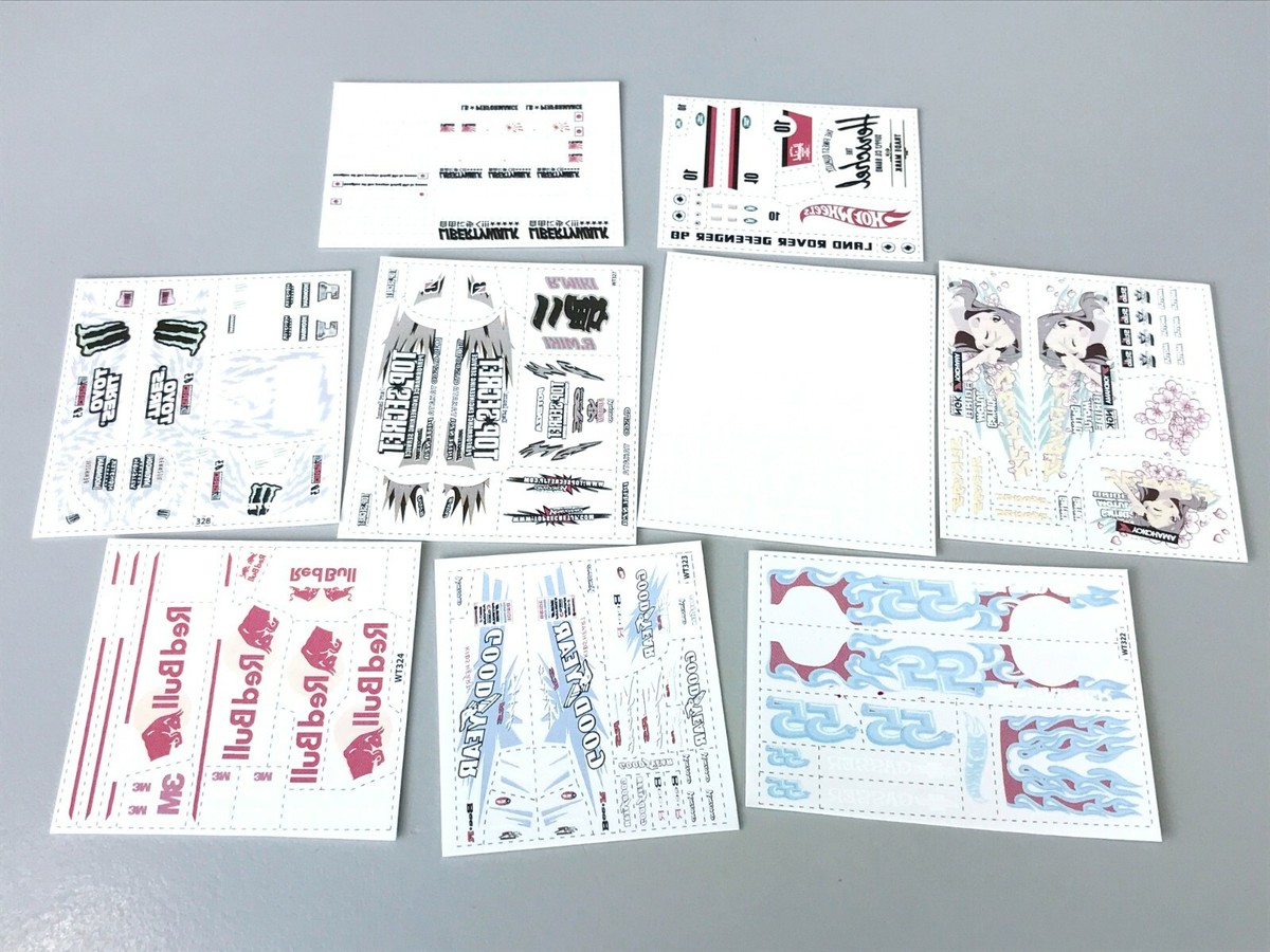 WT326 White Toner Waterslide Decals #Sup.Set #Custom 1:64 Diecast