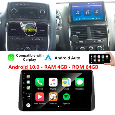 9'' Android Auto Radio GPS Nav FM AM Für Chrysler Grand Voyager 2011-2015 Carplay