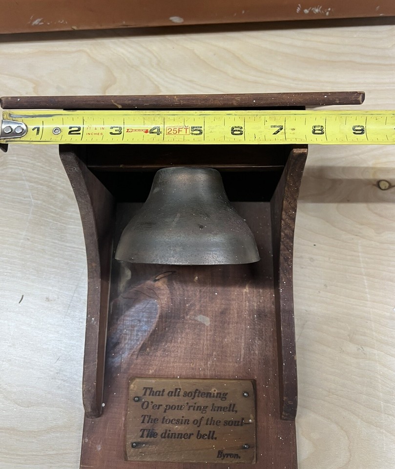 Antique Original Mission Arts & Crafts Brass Dinner Bell Byron eBay