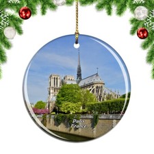 France Notre Dame de Paris Christmas ornament city travel souvenir