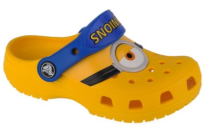 slides for Boy, Crocs Fun Lab Classic I AM Minions Toddler Clog, yellow