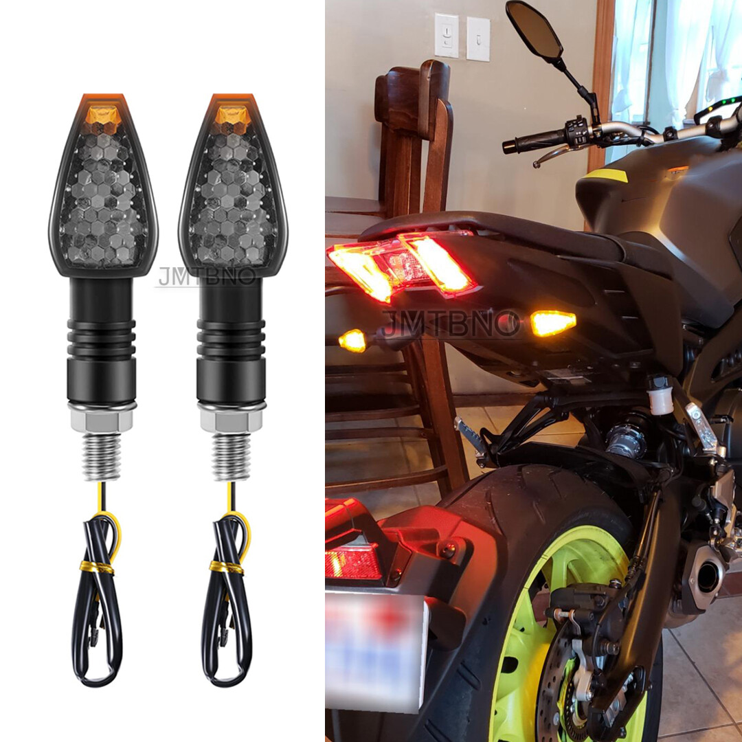 Motorcycle LED Turn Signal Amber Light For Yamaha MT-01 MT-03 MT
