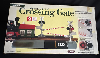 Life-Like 1964 Dual Crossing Gate, New Open Box, G-Scale