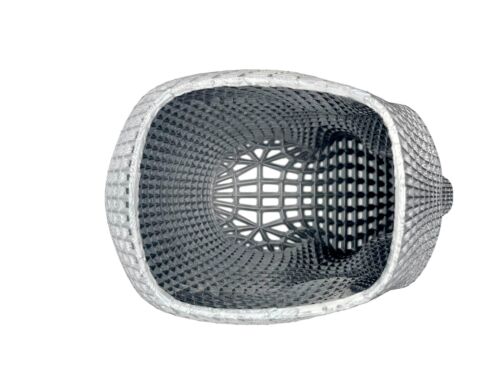 Skull Pen Pencil Holder Makeup Brush Storage Desk Tidy Wireframe- choose colour - Picture 3 of 7