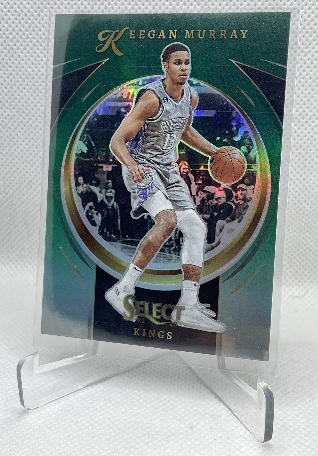 2022-23 Select Keegan Murray Certified Green Prizm #15 Kings