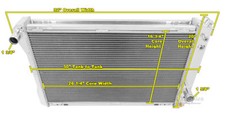 1982-1992 Pontiac Firebird Alum 4 Row Core Ca Radiator 1982-1992 Pontiac Firebird Alum 4 Row Core Ca Radiator