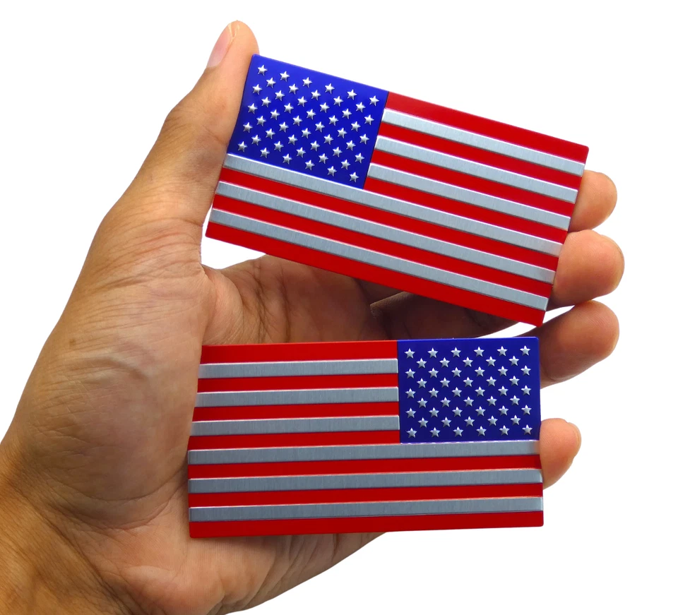 Алюминиевая наклейка с американским флагом набор зеркал для внедорожника, автомобиля, грузовика - Изображение 4 из 4