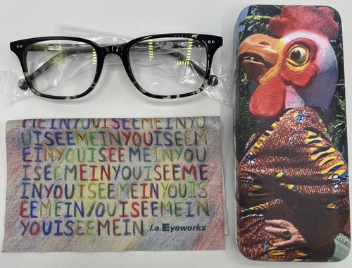 L.A. Eyeworks Eyeglasses Frame Twill XL HD ‘ 1009 Tarmac’ Eye Wear Glasses 52-20 - Picture 2 of 12