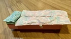 1977 Vintage Mod Barbie Furniture Plastic Bed W/ Foam & Sheets Dream House