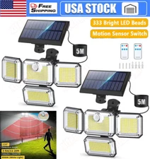 333 LED Solar Lights Outdoor 5000LM Waterproof Motion Sensor Security Wall Lamp