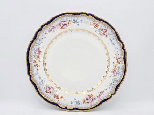 SET of 6 ANTIQUE 19c FLORAL GILDED THEODORE HAVILAND LIMOGES DINNER PLATE 9 5/8" - Picture 13 of 19