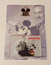 ♥ SHEET + POSTCARD SIMPLY MOUSE 1928-2018 90 YEARS DISNEY L05e