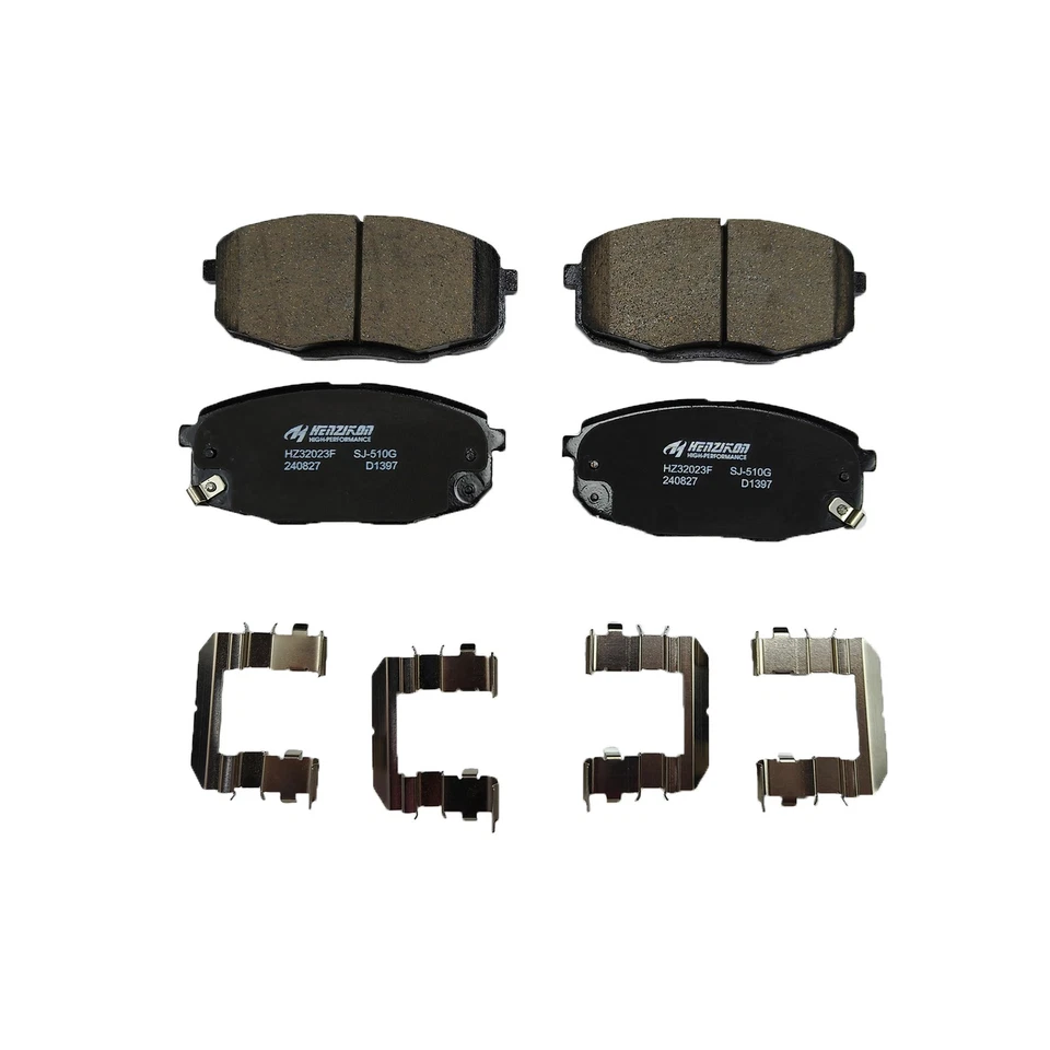 Rotores de rotor de frenos de disco delanteros y almohadilla de cerámica para Kia Soul 2014 2015 2016 # Foto 3 de 4