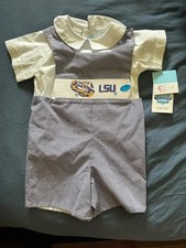 LSU Smocked outfit