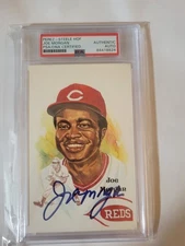 Perez Steele HOF Postcard Joe Morgan Autographed PSA Authenticated