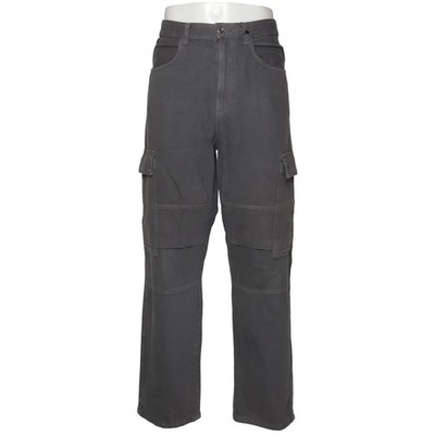 Bershka Denim, Cargohose, Größe: 44, Grau, Baumwolle, Einfarbig, Denim #BDF