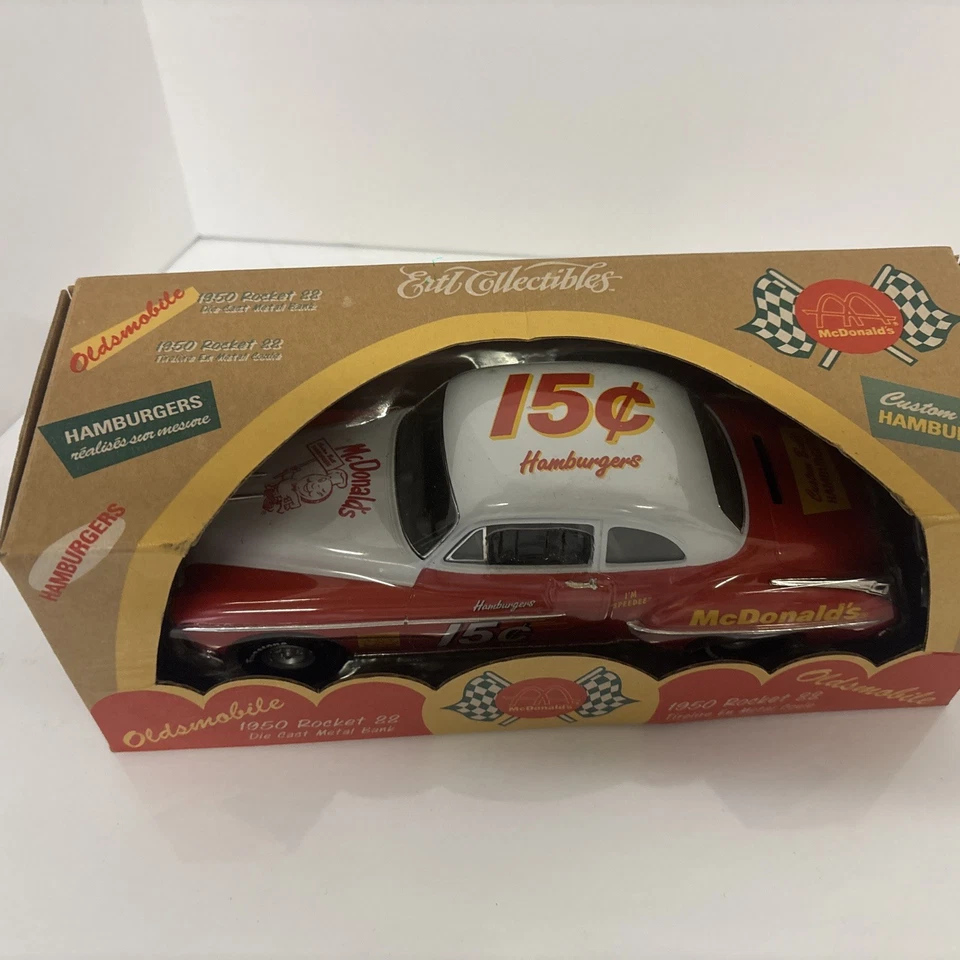 Banco de metal fundido a presión McDonald’s 1950 Rocket 88 Oldsmobile Foto 2 de 4