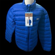 NEW Eddie Bauer 120 Youth Packable Down 650 Jacket m Blue Large 10/12 NWT
