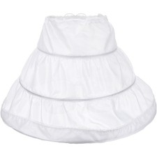 Girl Hoop Skirt Petticoat Dress for Girls Flower Underskirt Pageant Slip