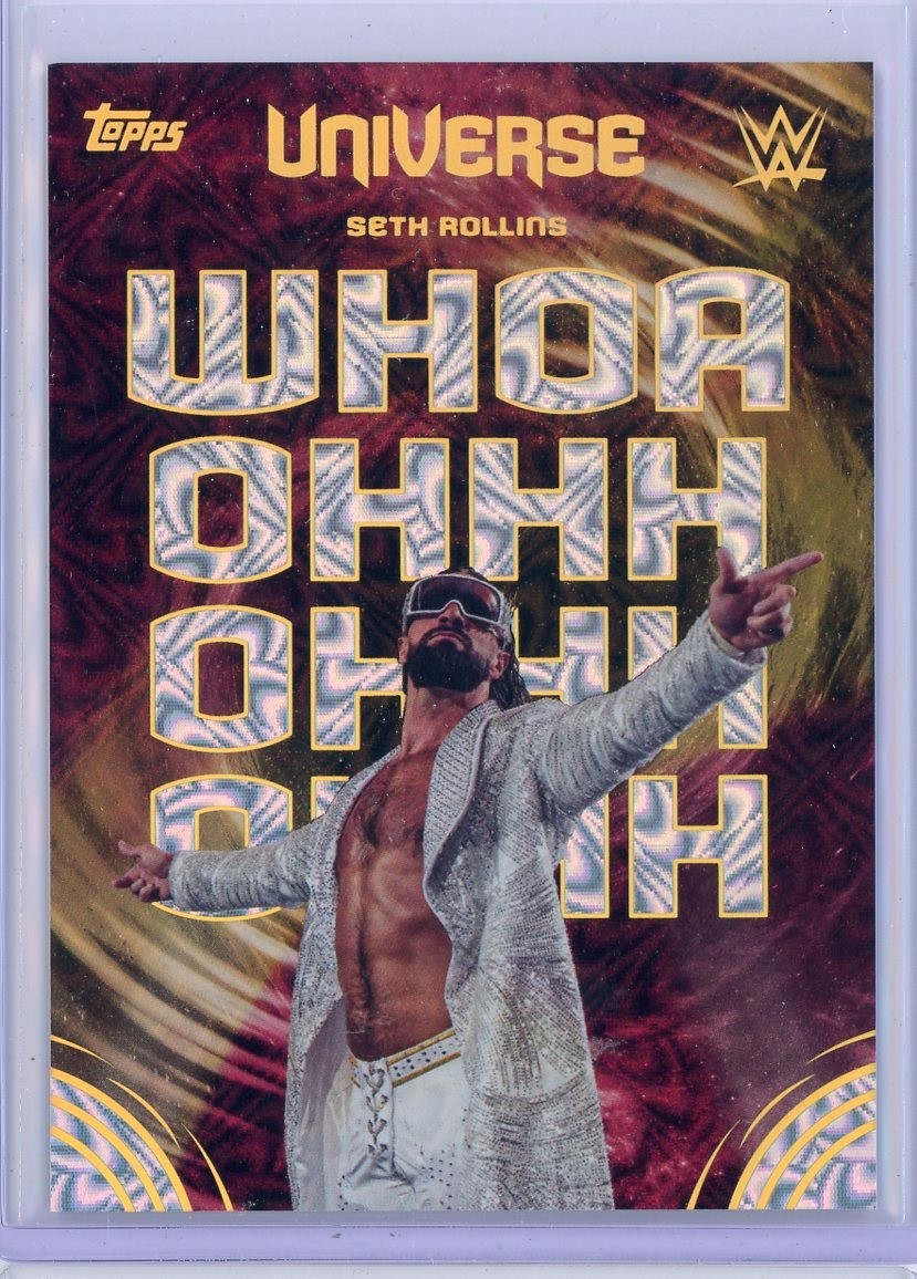 2026 TOPPS UNIVERSE WWE SETH ROLLINS ECHOES SSP CASE HIT SUPER RARE INSERT