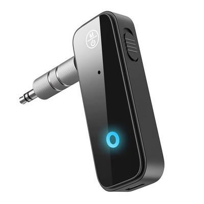 JXTZ Bluetooth 5.4 AUX Adapter for Car, 2 in 1 Small, Black