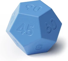 Dodecagon Time Ball Rechargeable Mini Timer (Blue), 11 Preset Times, Desk Produc