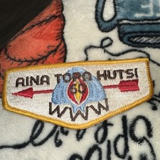 F1 Aina Topa Hutsi Lodge 60 Primera Solapa FF Boy Scouts of America BSA