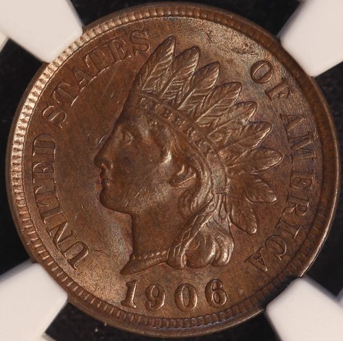 1906 Indian Cent, NGC MS64BN, Very Choice Uncirculated, Sharp Strike, Lustrous!