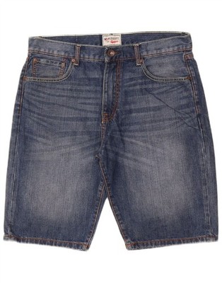 Peckott Mens Denim Shorts W33 Medium Blue Cotton BH23