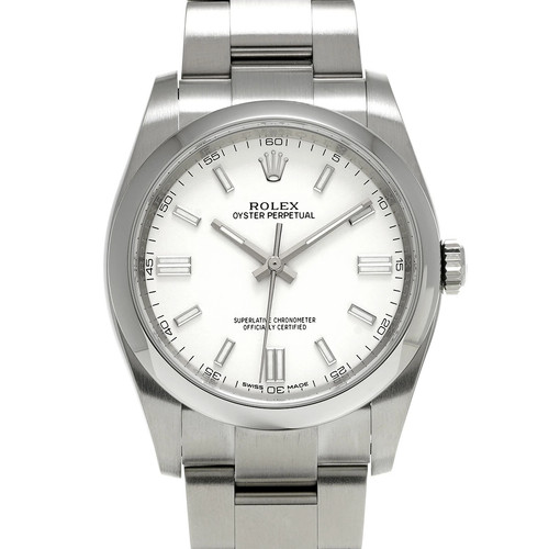 ROLEX Oyster Perpetual 36 116000 Silver Men's Used Watch #51312