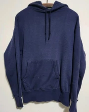Sears Sportswear Cotton Hoodie Sweatshirt Vintage USA Made XL 1950s Rare Thick 