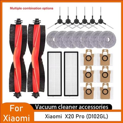Roller Side Brush Filter Mop Cloth For Xiaomi X20 Pro (D102GL) Robot Vacuum Part