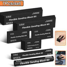 7pcs Sanding Block Kit, Wet Dry Sanding Blocks Auto Body for Automotive Bodywork