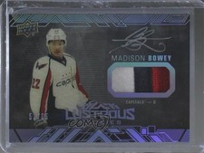2017-18 SPx UD Black Lustrous Rookies Tier 1 51/65 Madison Bowey Patch Auto z1b