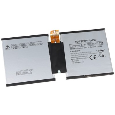 Akku passend für Microsoft Surface 3 10.8'', Surface 3 1645, Li-Polymer, 3,78V, 7